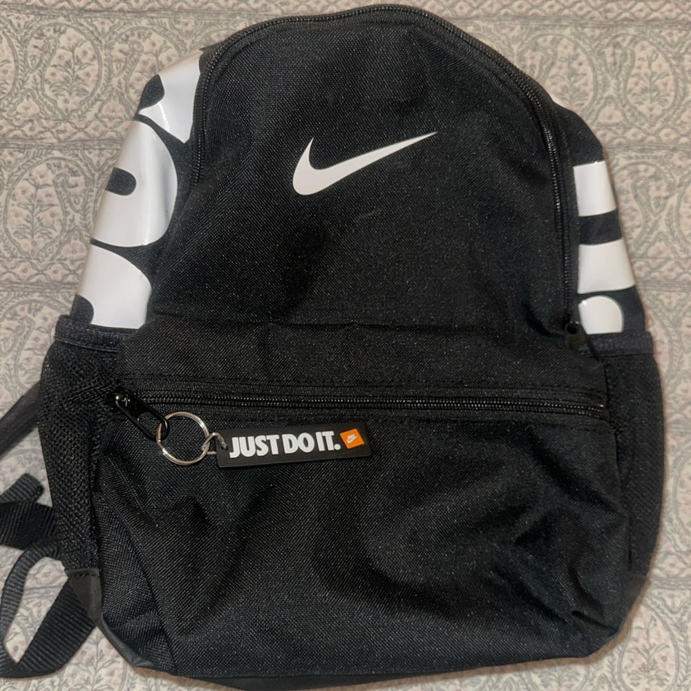 Nike Black and White Mini Bookbag